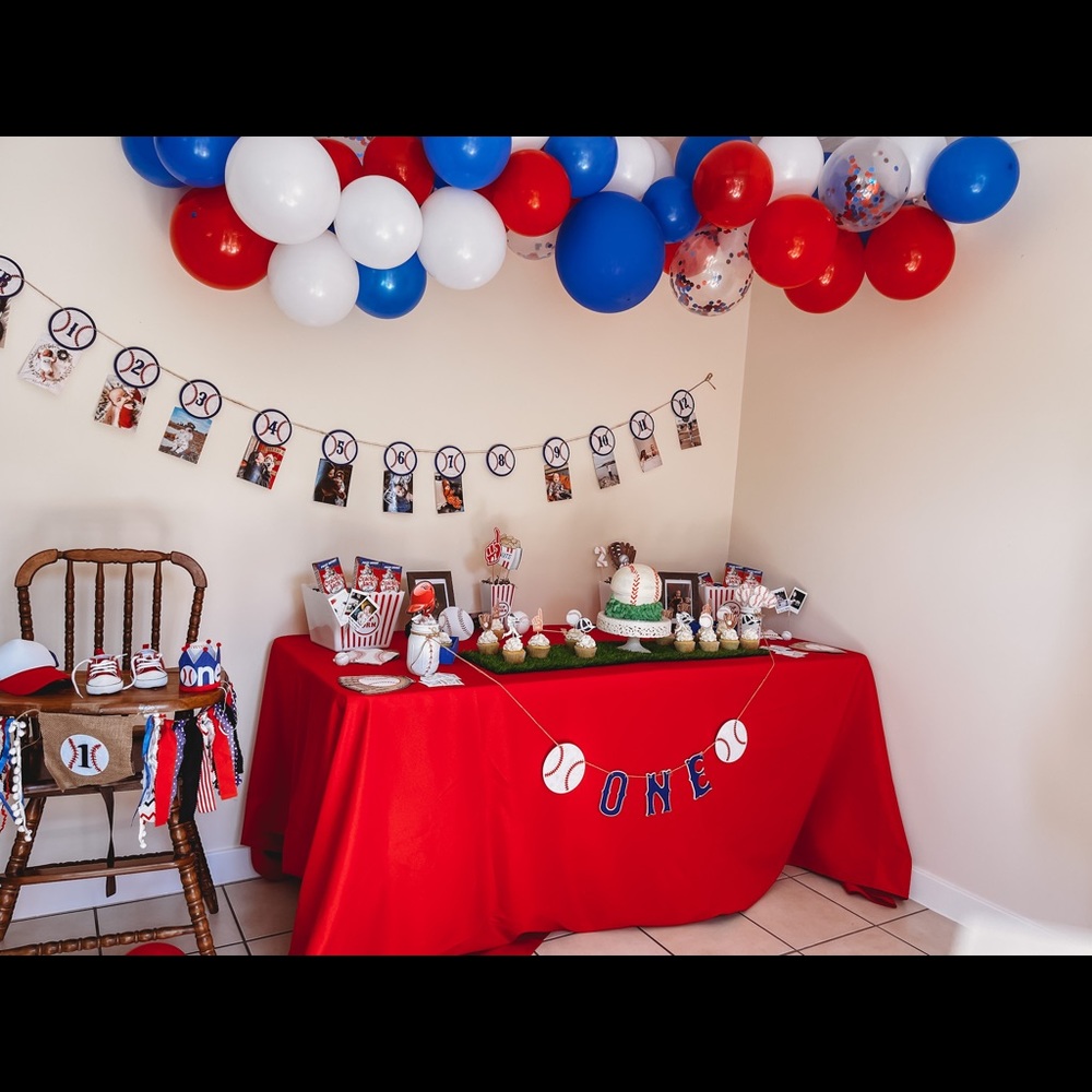 1st Birthday Baseball Party Decorations